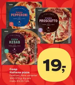 SuperBrugsen Coop italiana pizza tilbud