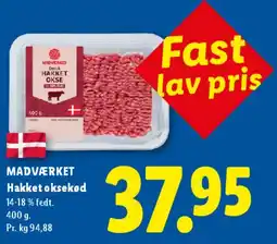 Lidl Hakket oksekød tilbud
