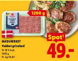 Lidl Hakket grisekød tilbud