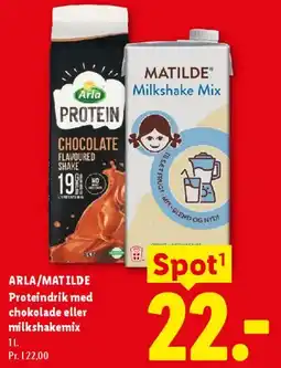 Lidl Proteindrik / Milkshakemix tilbud