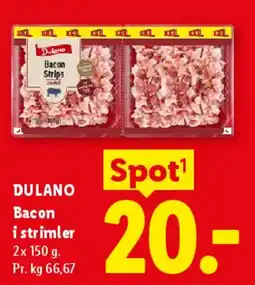 Lidl DULANO Bacon i strimler tilbud