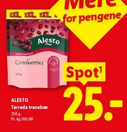 Lidl Cranberries (Tørrede tranebær) tilbud