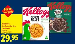 Lidl Kellogg's Corn Flakes eller Coco Pops Chocos tilbud