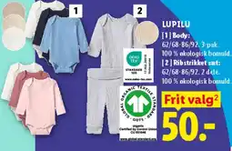 Lidl LUPILU Body / Ribstrikket sæt tilbud