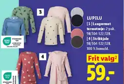Lidl LUPILU Termo/Strik/Leggings mv. tilbud
