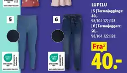 Lidl LUPILU termo-børnetøj (jeggings & joggers) tilbud