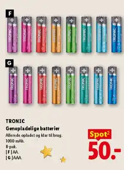 Lidl Genopladelige batterier tilbud