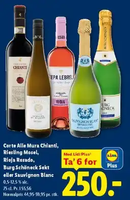 Lidl Udvalgte vine - Ta' 6 for 250 tilbud
