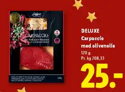 Lidl Carpaccio med olivenolie tilbud