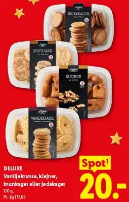 Lidl Vaniljekranse, klejner, brunkager eller jødekager tilbud