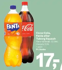 Let-Køb Coca-Cola / Fanta / Tuborg Squash tilbud
