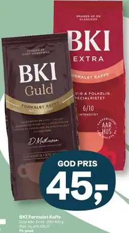 Let-Køb BKI Formalet Kaffe tilbud