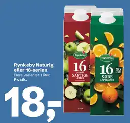 Let-Køb Rynkeby 16-serien / Naturig (juice, 1 liter) tilbud