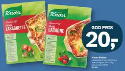 Let-Køb Knorr Retter (Lasagnette / Lasagne) tilbud