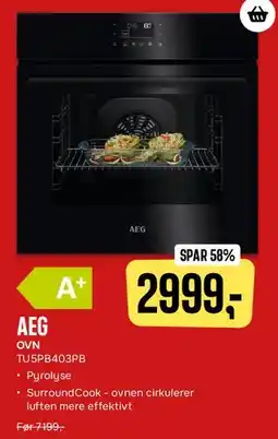 Skousen AEG ovn tilbud
