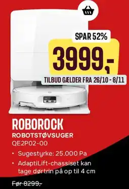Skousen ROBOROCK - Robotstøvsuger (QE2P02-00) tilbud