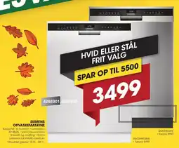Punkt1 Siemens opvaskemaskine tilbud