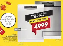 Punkt1 Bosch opvaskemaskine tilbud
