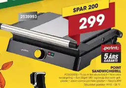 Punkt1 Point sandwichgrill tilbud