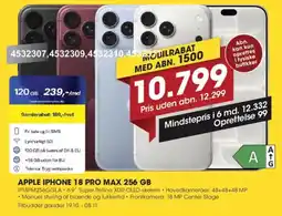 Punkt1 Apple iPhone 18 Pro Max 256 GB tilbud