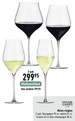 Imerco Holme Gaard Notes vinglas tilbud