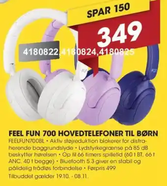 Feel Fun 700 Hovedtelefoner Til Børn
