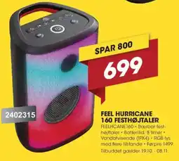 Punkt1 Feel Hurricane 160 Festhøjtalere tilbud