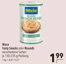 Citti Wasa Tasty Snacks oder Rounds tilbud