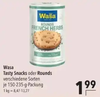 Wasa Tasty Snacks oder Rounds