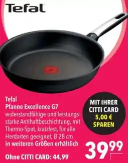 Citti Tefal Pfanne Excellence G7 tilbud