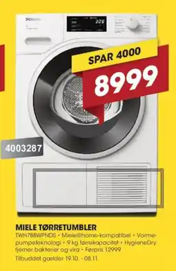 Punkt1 Miele tørretumbler tilbud