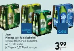 Citti Jever Pilsener oder Fun alkoholfrei tilbud