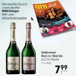 Citti Geldermann Brut oder Rosé Sec tilbud