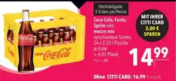 Citti Coca-Cola, Fanta, Sprite oder mezzo mix tilbud