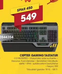 Punkt1 Cepter Gaming Tastatur tilbud