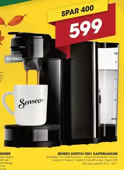 Punkt1 Senseo Switch 3in1 kaffemaskine tilbud