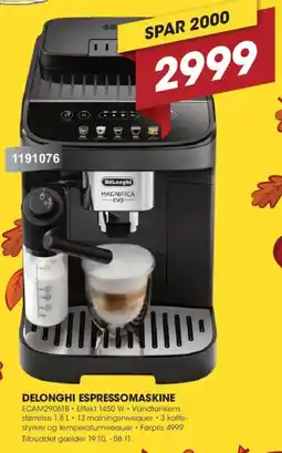 Punkt1 Delonghi Espressomaskine tilbud
