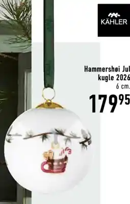 Imerco Kähler Hammershøi Jul kugle 2026 tilbud