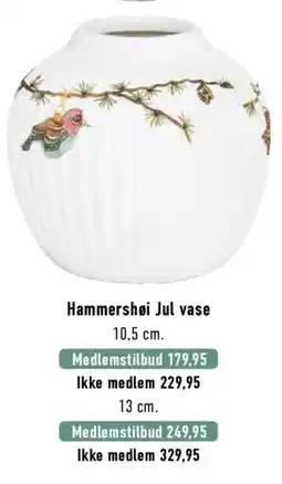 Imerco Hammershøi Jul vase tilbud