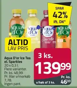 Fleggaard Aqua D’or Ice Tea el. Sparkles tilbud