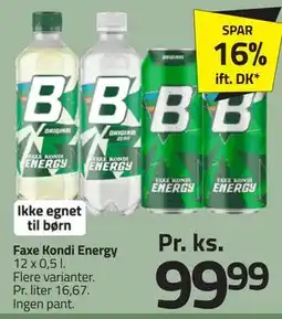 Fleggaard Faxe Kondi Energy tilbud