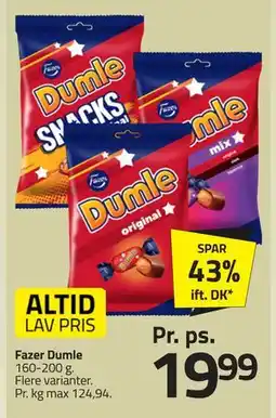 Fleggaard Fazer Dumle tilbud