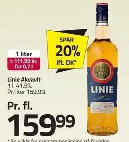 Fleggaard Linie Akvavit tilbud