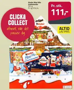 Fleggaard Kinder Maxi Mix Julekalender tilbud