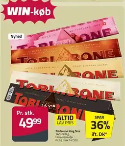 Fleggaard Toblerone King Size tilbud