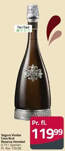 Fleggaard Segura Viudas Cava Brut Reserva Heredad tilbud