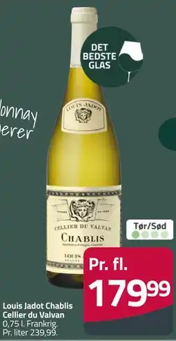 Fleggaard Louis Jadot Chablis Cellier du Valvan tilbud