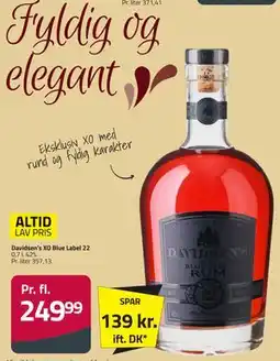 Fleggaard Davidsen’s XO Blue Label 22 tilbud