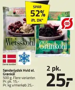 Fleggaard Sønderjydsk Hvid el. Grønkål tilbud
