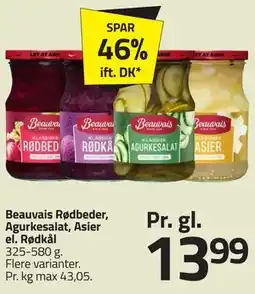 Fleggaard Beauvais Rødbeder, Agurkesalat, Asier el. Rødkål tilbud